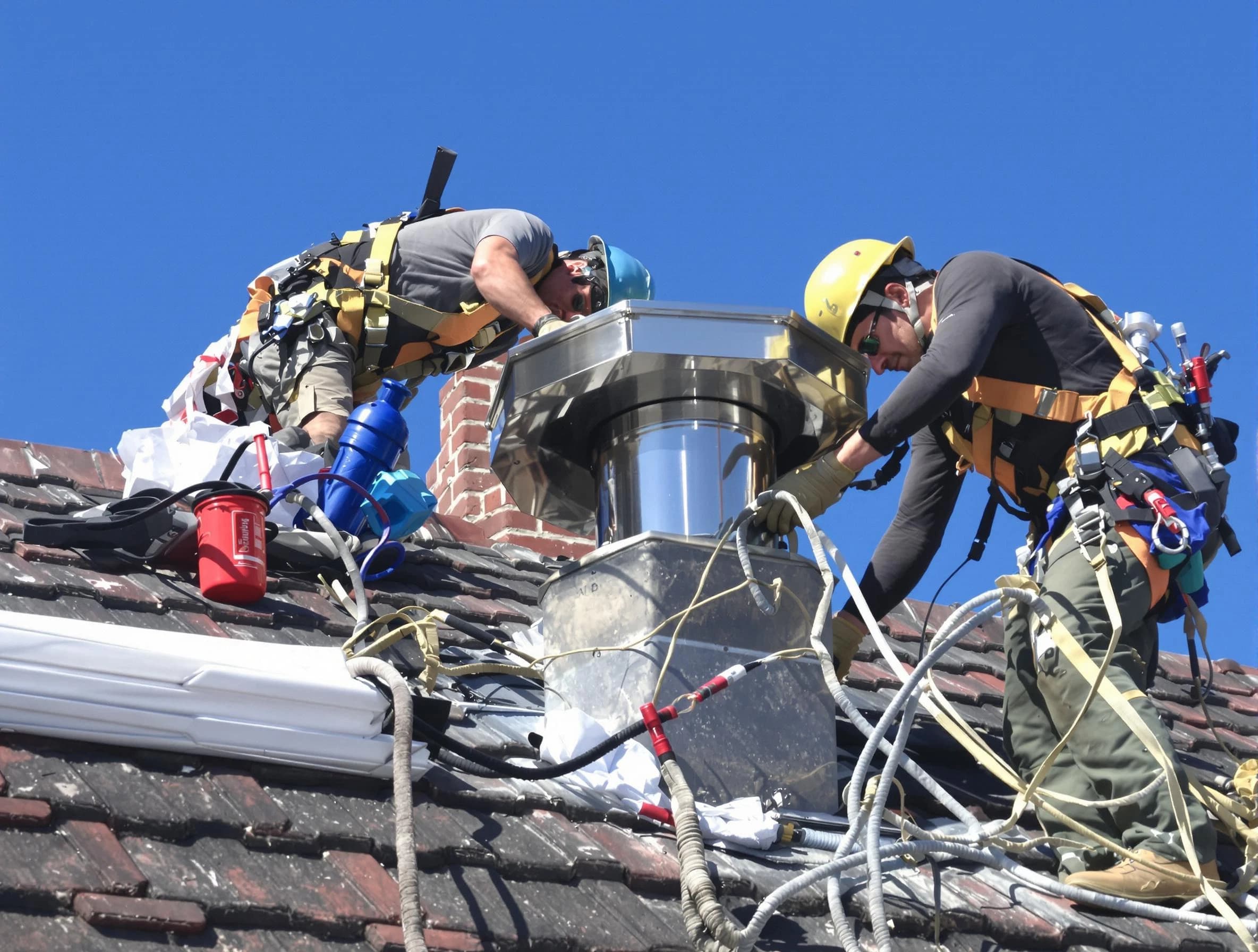 Protective chimney cap installed by New River Chimney Sweep in New River, AZ