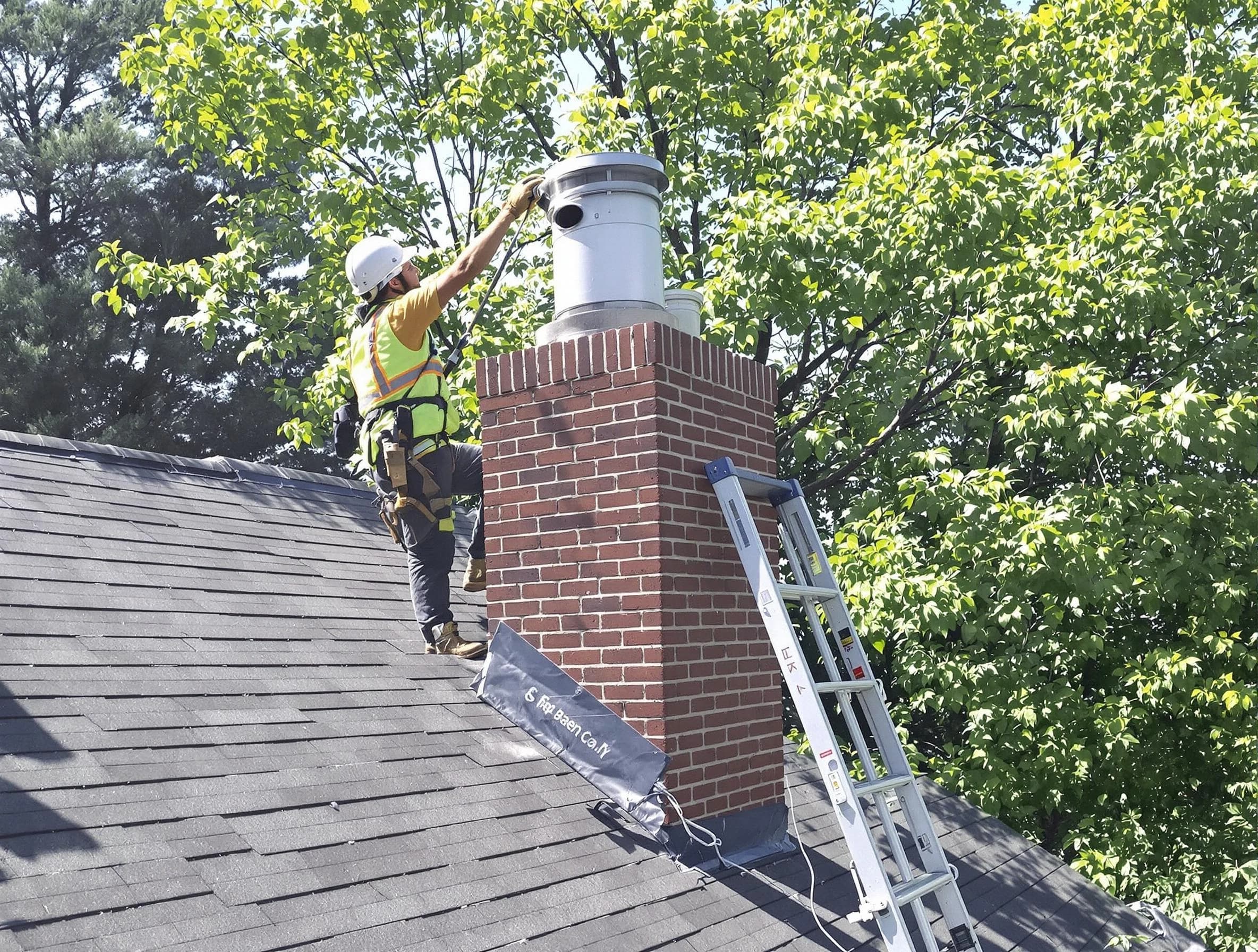 Chimney liner inspection by New River Chimney Sweep in New River, AZ