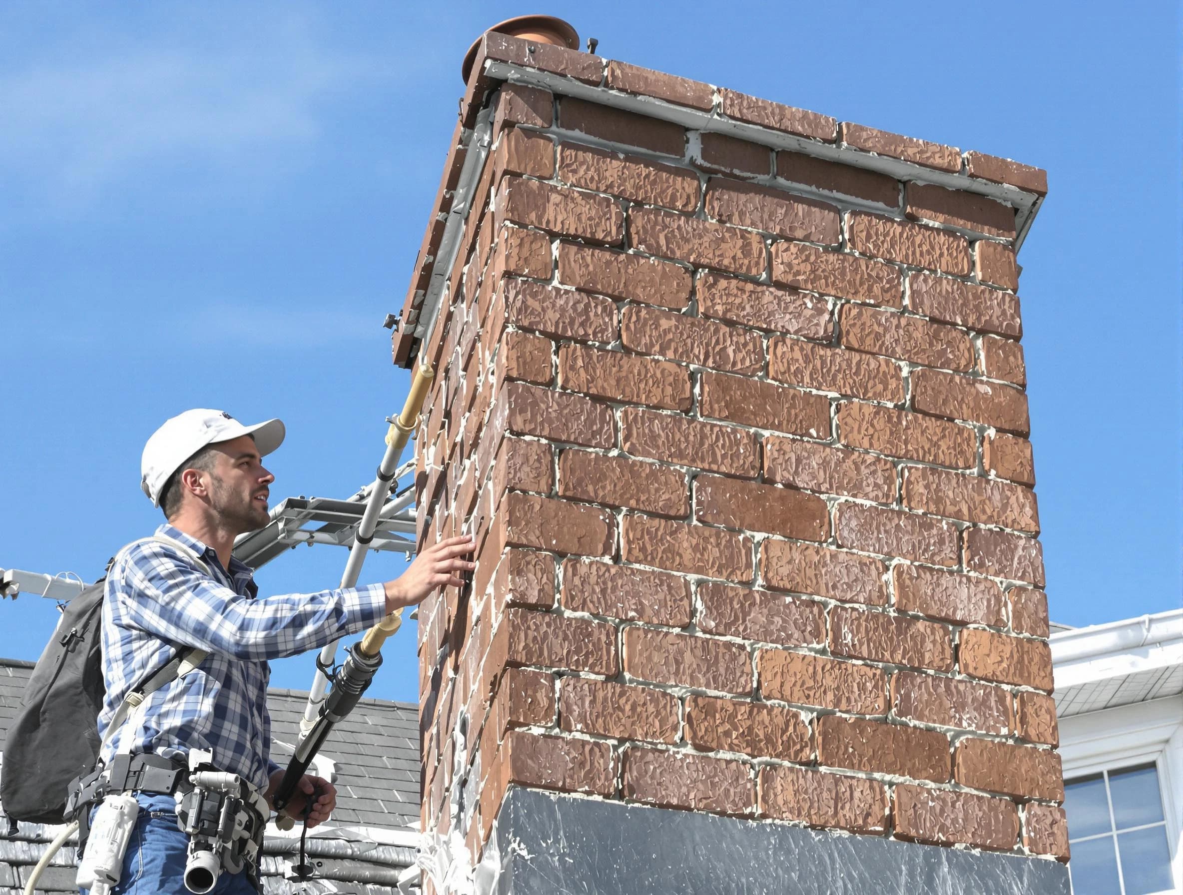 Brickwork for a chimney rebuild by New River Chimney Sweep in New River, AZ