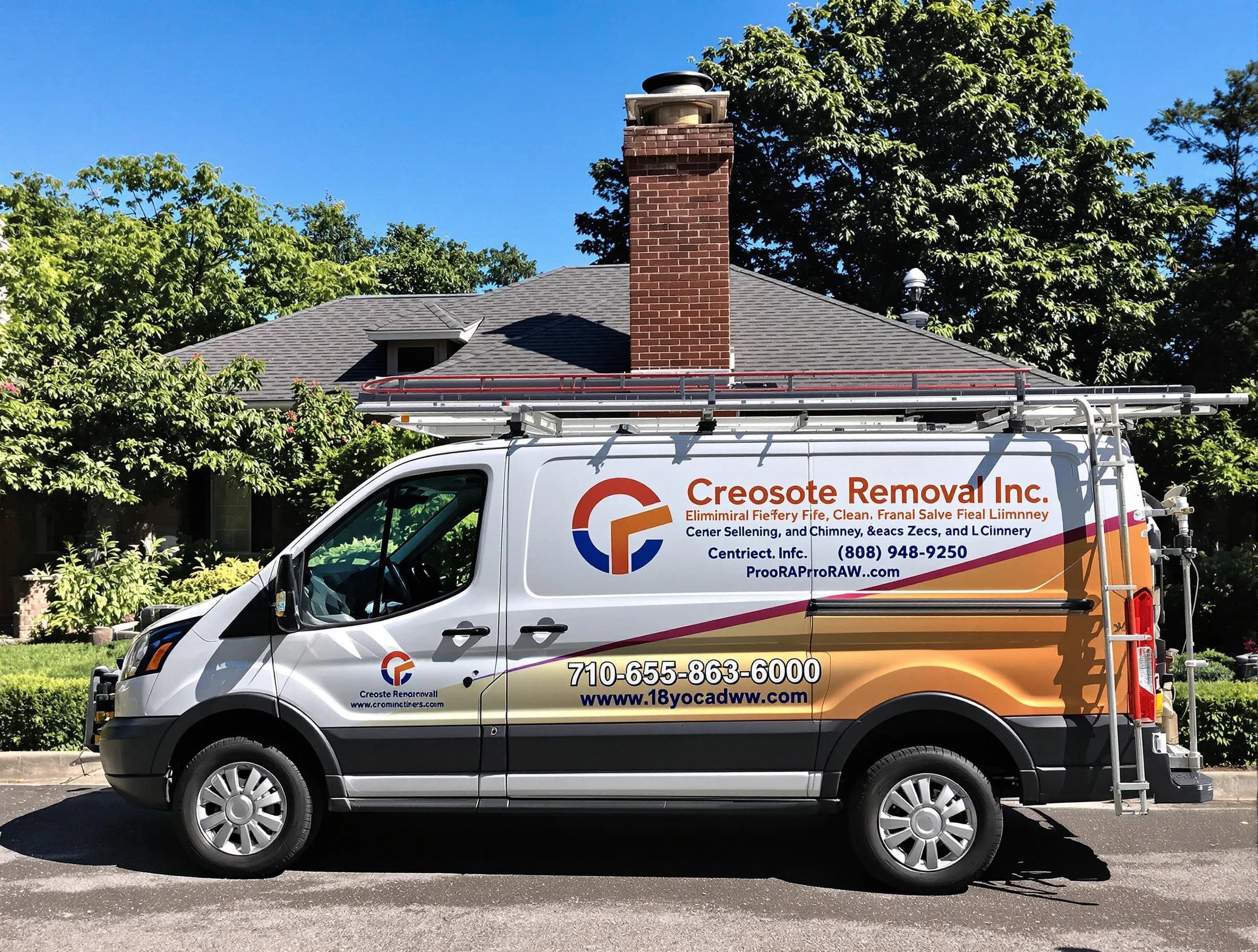 New River Chimney Sweep technician removing creosote safely in New River, AZ