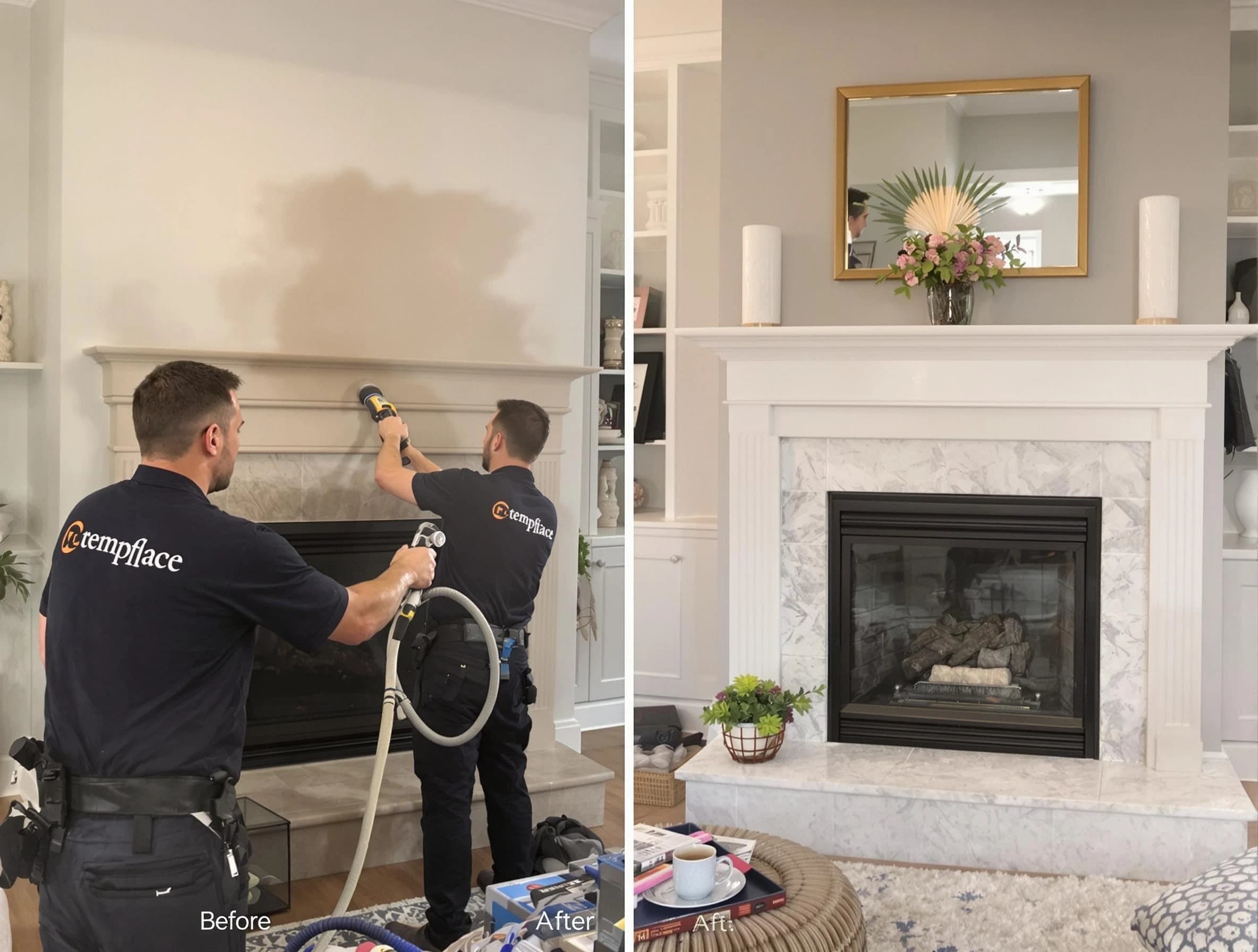 Professional soot removal by New River Chimney Sweep team in New River, AZ