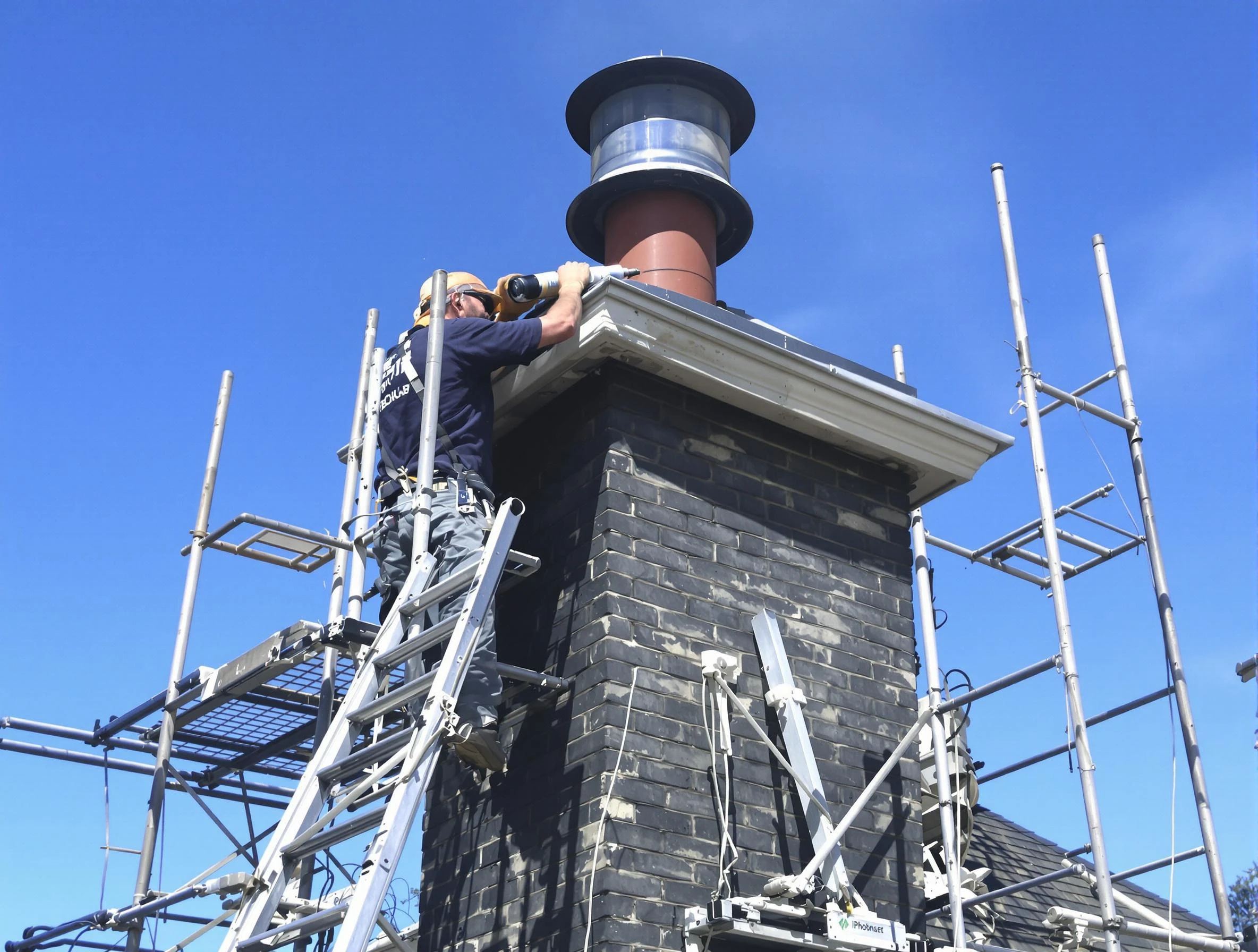 Sturdy chimney crown finished by New River Chimney Sweep in New River, AZ